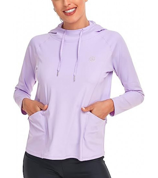 Fioletowa damska bluza z efektem chłodzenia i ochroną UPF50 RELLECIGA