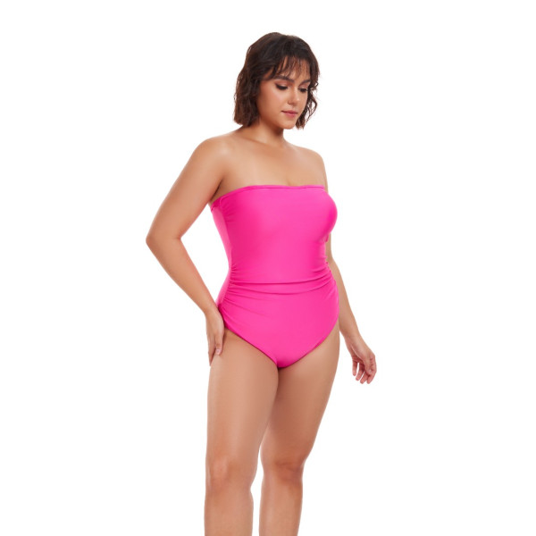  Jednoczęściowy strój kąpielowy z odpinanymi ramiączkami różowy RELLECIGA I GLB